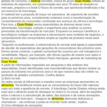 Multinacional apresenta 6 tendências de consumo para o setor de sorvetes – Rede Press