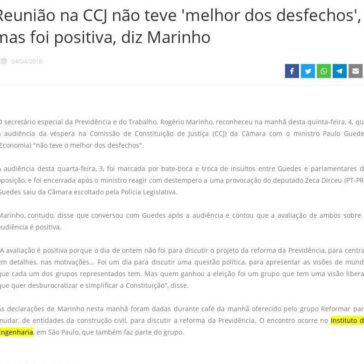 Reunião na CCJ não teve ‘melhor dos desfechos’, mas foi positiva, diz Marinho -TV Vertentes