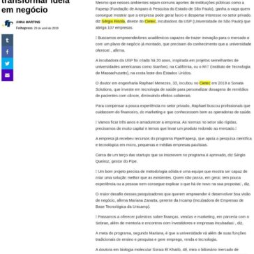 Universidades ajudam aluno a transformar ideia em negócio- Yahoo!