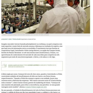Por dentro da Unium, a cooperativa das cooperativas Castrolanda, Capal e Frísia – Gazeta do Povo (Online)