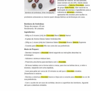 Páscoa 2019: Selecta Chocolates apresenta três receitas de bombons – Diário dos Campos