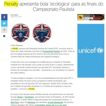 Penalty apresenta bola ‘ecológica’ para as finais do Campeonato Paulista- Blog na Vitrine