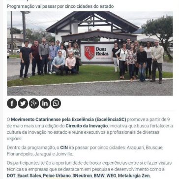 ExcelênciaSC promove agenda para fomentar a inovação no estado- Noticenter