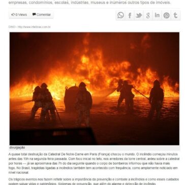 Catedral de Notre-Dame, Museu Histórico Nacional e Ninho do Urubu: a importância na prevenção e combate a incêndios- Web Jornalismo