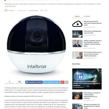 Intelbras marca presença em congresso para provedores de acesso no CE- IP News