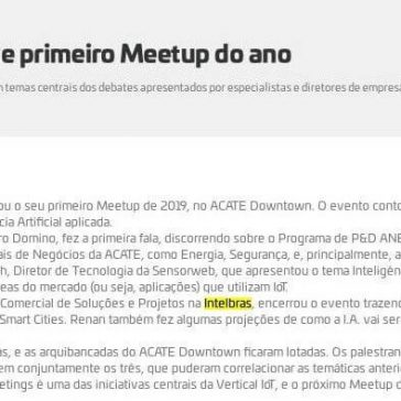 Vertical IoT promove primeiro Meetup do ano – Acate