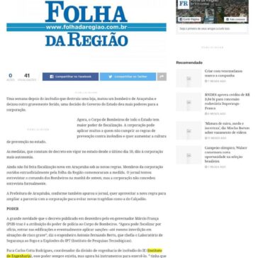 Bombeiros ganham poder de polícia para evitar tragédias- Folha da Região (On-line)