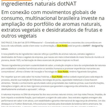 Duas Rodas lança plataforma de ingredientes naturais dotNAT – Jornal Joseense News