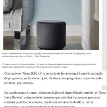 Amazon libera ferramentas da Alexa para desenvolvedores brasileiros -Tudo Variado Brasil