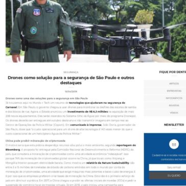 Drones como solução para a segurança de São Paulo e outros destaques – Mundo + Tech