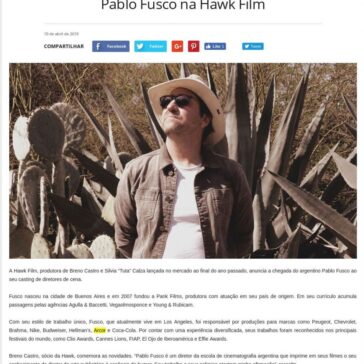 Pablo Fusco na Hawk Film – Ad Online