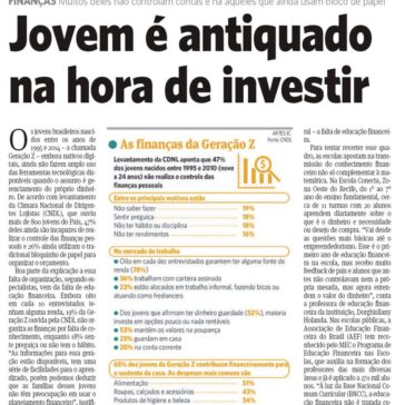 Jovem é antiquado na hora de investir- Jornal do Commércio