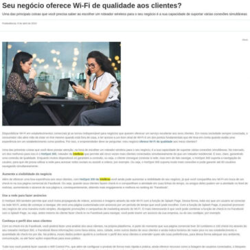 Seu negócio oferece Wi-Fi de qualidade aos clientes?- Administradores
