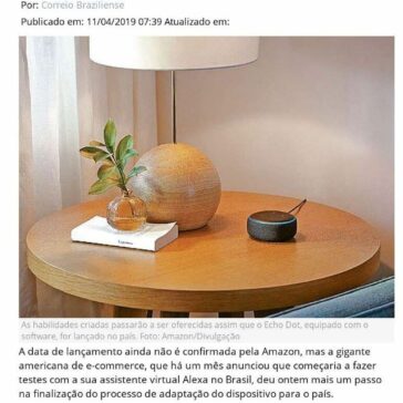 Amazon convoca desenvolvedores para ensinar português a assistente virtual- Diário de Pernambuco (Online)