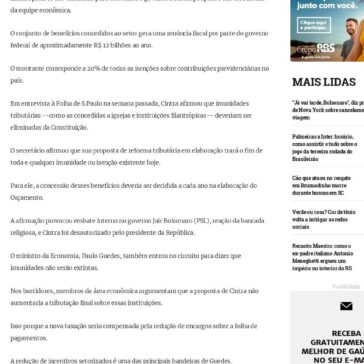 Filantrópicas fazem lobby por isenções de R$ 12 bi por ano- GaúchaZH