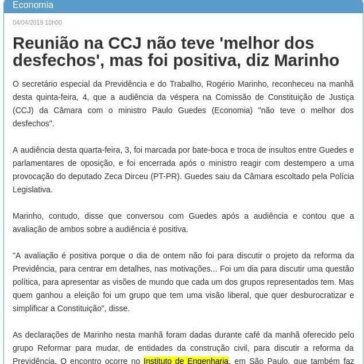 Reunião na CCJ não teve ‘melhor dos desfechos’, mas foi positiva, diz Marinho – Correio do Papagaio