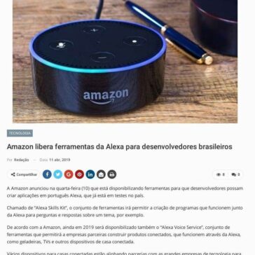 Amazon libera ferramentas da Alexa para desenvolvedores brasileiros- Newtrade