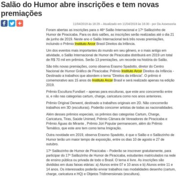 Salão do Humor abre inscrições e tem novas premiações – Jornal do Oeste