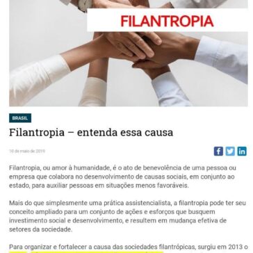 Filantropia – entenda essa causa- CONIB