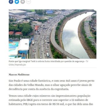 Marcos Moliterno: Resgatar a engenharia- Folha de S. Paulo (On-line)