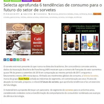 Selecta aprofunda 6 tendências de consumo para o futuro do setor de sorvetes -Sabor à Vida Gastronomia