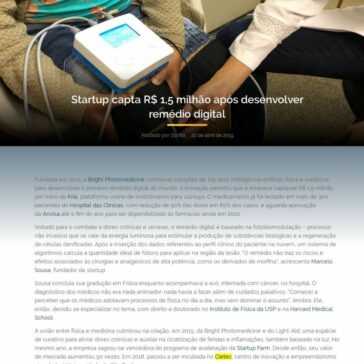 Startup capta R$ 1,5 milhão após desenvolver remédio digital · -Assistência Farmacêutica Avançada