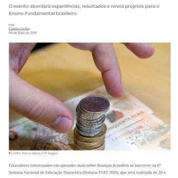 Abertas inscrições para a 6ª Semana Nacional de Educação Financeira- Nova Escola