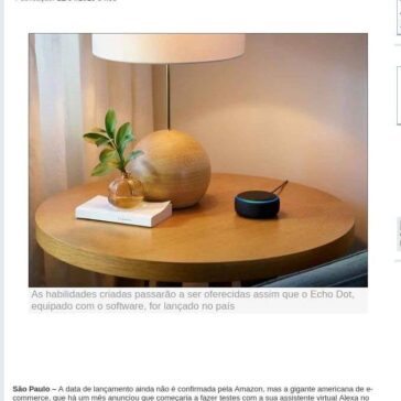 Desenvolvedores para ensinar Alexa- Estado de Minas (Digital)