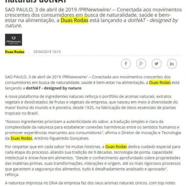 Duas Rodas lança plataforma de ingredientes naturais dotNAT – Portal Imprensa