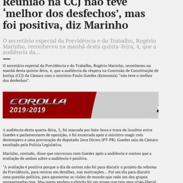 Reunião na CCJ não teve “melhor dos desfechos?, mas foi positiva, diz Marinho- O Liberal