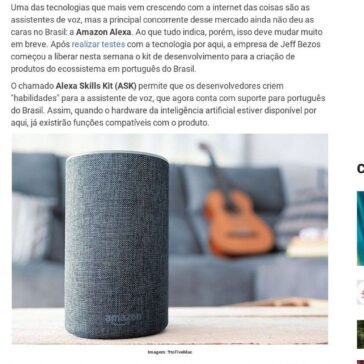 Amazon libera kit de desenvolvimento da Alexa em português- Mundo Conectado