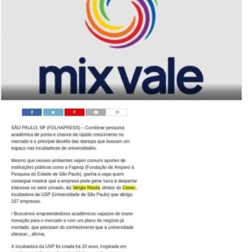 Universidades ajudam aluno a transformar ideia em negócio- Mix Vale