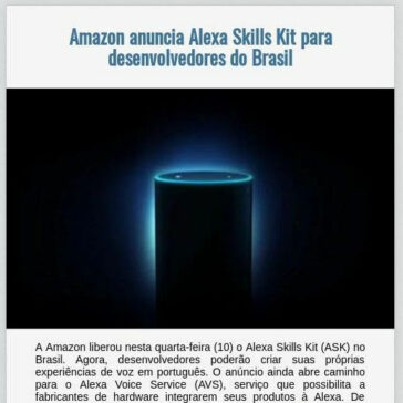 Amazon anuncia Alexa Skills Kit para desenvolvedores do Brasil -EexpoNews