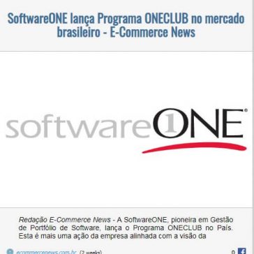 SoftwareONE lança Programa ONECLUB no mercado brasileiro – Eexpoo News