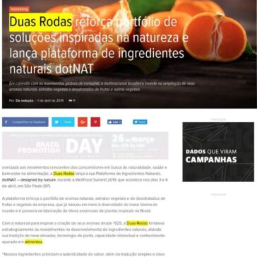 Duas Rodas reforça portfólio de soluções inspiradas na natureza e lança plataforma de ingredientes naturais dotNAT – Abc da Comunicação