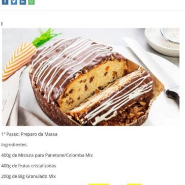 Receitas: Colomba Pasca – Jornal União