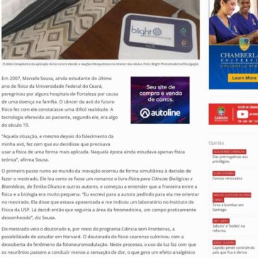 Startup desenvolve tecnologia que utiliza luz no combate a dor -Diário do Poder