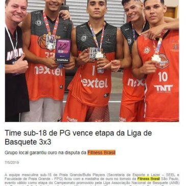 Time sub-18 de PG vence etapa da Liga de Basquete 3×3 -Praia Grande
