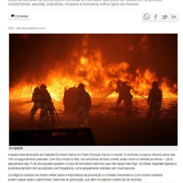 Catedral de Notre-Dame, Museu Histórico Nacional e Ninho do Urubu: a importância na prevenção e combate a incêndios- Corumbaíba Notícias