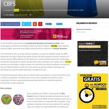 Nova camisa da Seleção Brasileira de Futsal celebra os 40 anos da CBFS- Abc da Comunicação