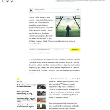 Inovações tecnológicas ganham espaço em projetos arquitetônicos- O Globo (On-line)