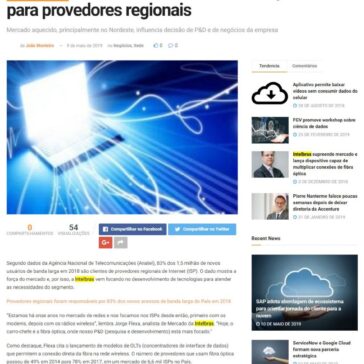 Intelbras foca no desenvolvimento de produtos para provedores regionais-  IP News