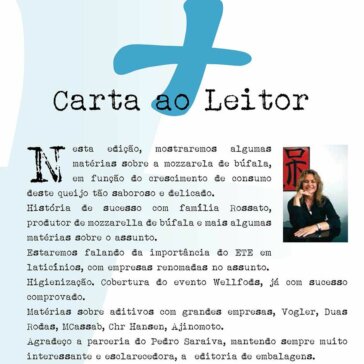 Carta ao Leitor – Revista Mais Leite