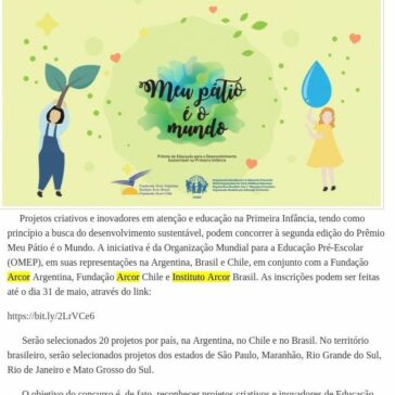 Projetos inovadores em edução concorrem a prêmio internacional – Portal Mariliense