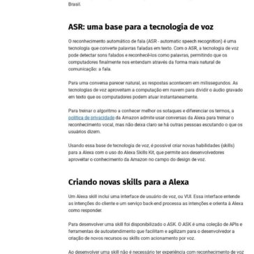Amazon libera Alexa Skills Kit para o Brasil- InfoQ