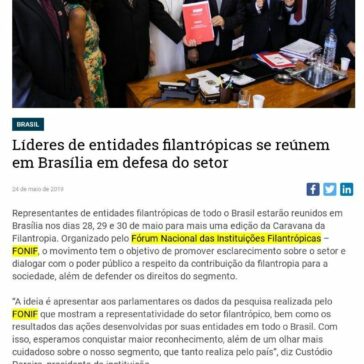 Líderes de entidades filantrópicas se reúnem em Brasília em defesa do setor- CONIB