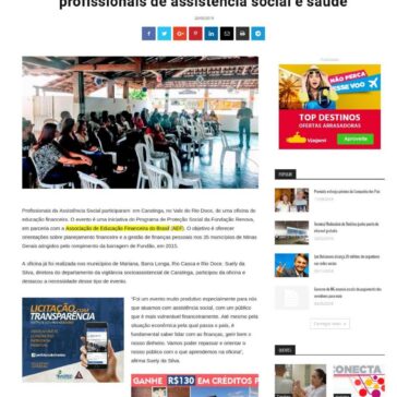 Oficina de educação financeira orienta profissionais de assistência social e saúde- Revista Mais Vip