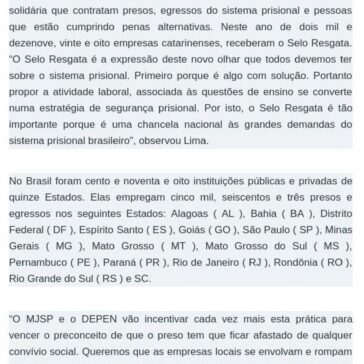 Justiça e cidadania: Secretaria de SC recebe Selo Resgata no DF- Blog do Adm. Cláudio Márcio Araújo da Gama