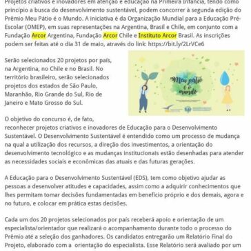 PROJETOS INOVADORES EM ATENÇÃO E EDUCAÇÃO NA PRIMEIRA INFÂNCIA PODEM CONCORRER A PRÊMIO INTERNACIONAL – Panorama de Negócios