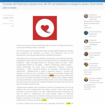 Caravana da Filantropia impacta mais de 300 parlamentares e conquista apoios importantes para a causa -CRB Nacional